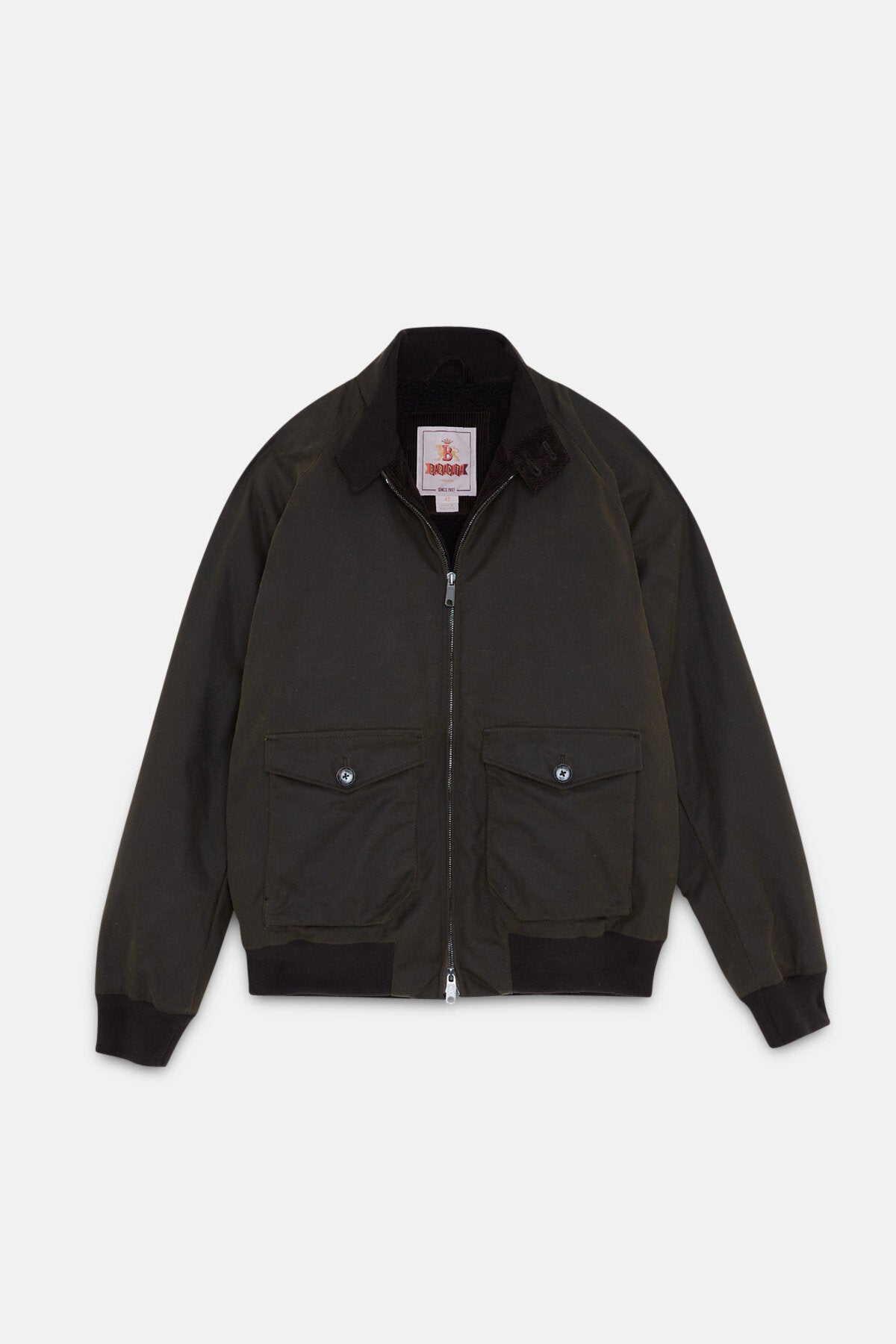 G9 Waxed Pocket Deep Moss | Baracuta