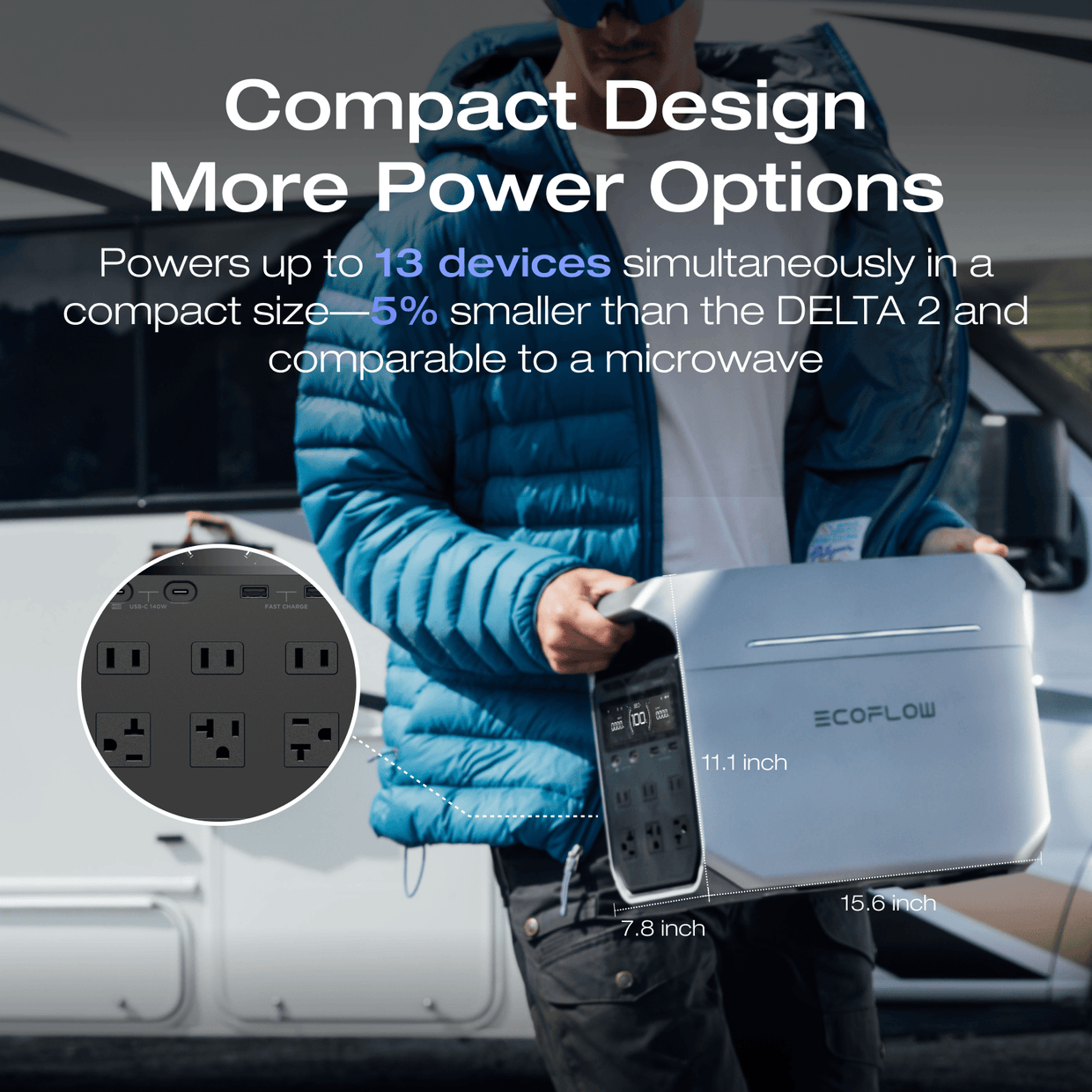 EcoFlow DELTA 3 Plus Portable Power Station | EcoFlow US