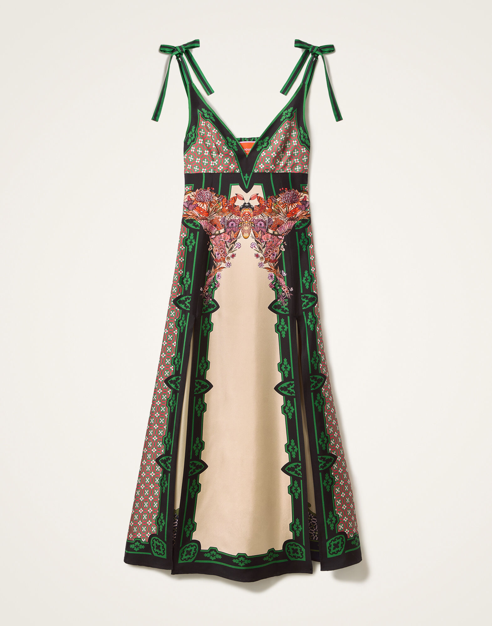 La Favorita Dress in Mariposa Placée Ivory for Women | La DoubleJ US