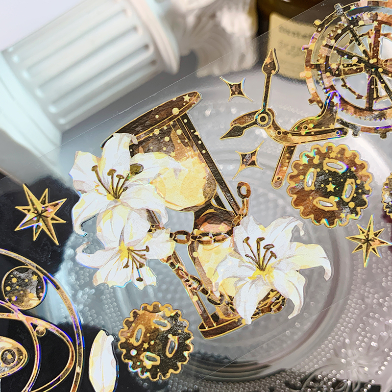 贝壳光 6cm×10m 安眠梦堺 海外マスキングテープ J596＃森林演奏家(PET)