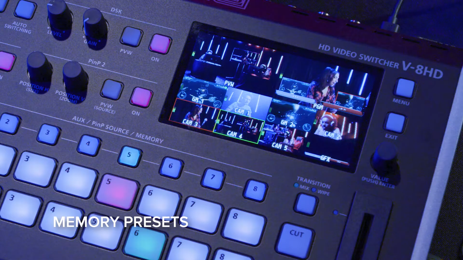 Roland HDビデオスイッチャー『V-8HD』発売 HDMI 8入力/HDMI 3出力