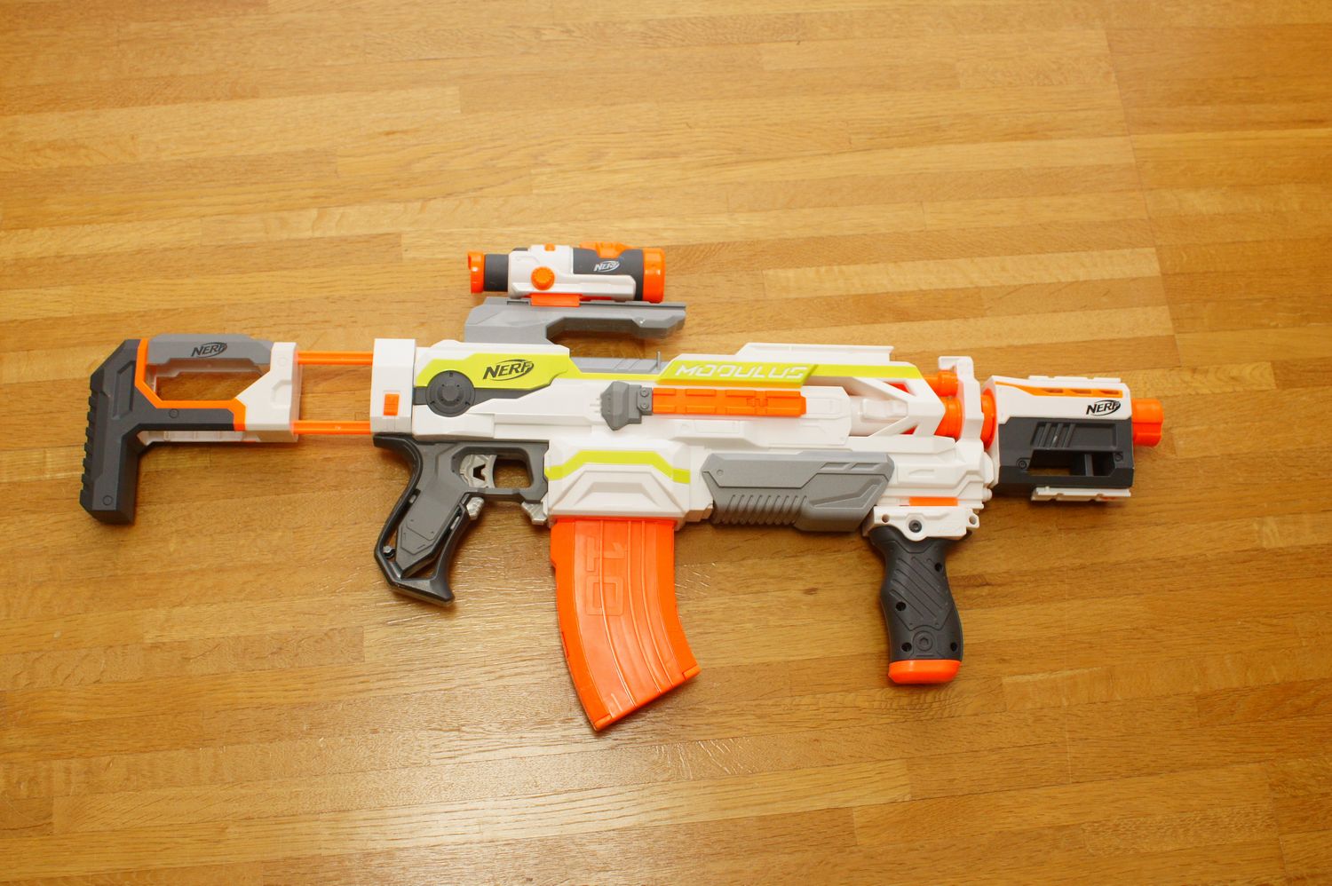 Nerf モジュラス ECS-10（オレンジトリガー）+ナーフカスタムパーツ
