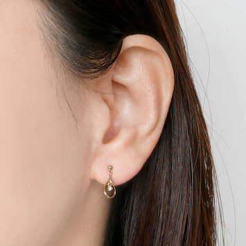 AJVA2217__DI ダイヤモンド ドロップ ピアス｜ピアス｜ヴァンドーム