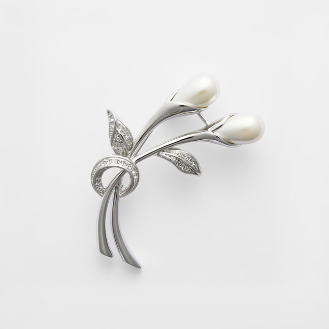 VENDOME BOUTIQUE 貝パール ブローチ ヴァンドームブティック VBPV3013