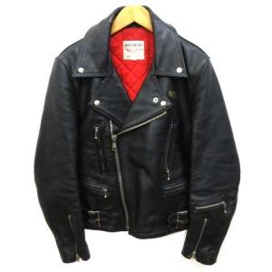 AVIakit レッド シングルライダースジャケット