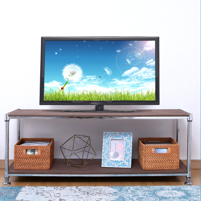 ブラウンのみ廃番※[25mm] 幅120 2段 (幅121.5×奥行46×高さ47.5cm