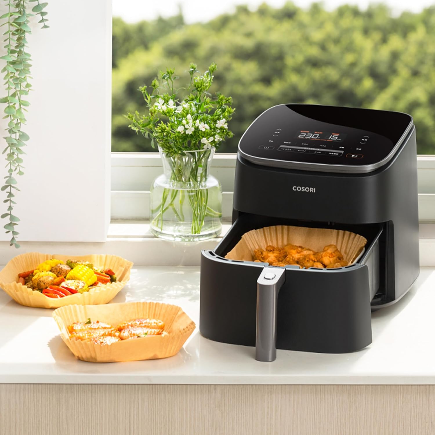 COSORI プレミアム3.5リットル エアフライヤー CP137-AF Amazon.co.jp