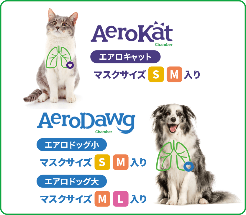 エアロキャット・エアロドッグ - 患部に直接薬剤を届け、安全な疾患管理を