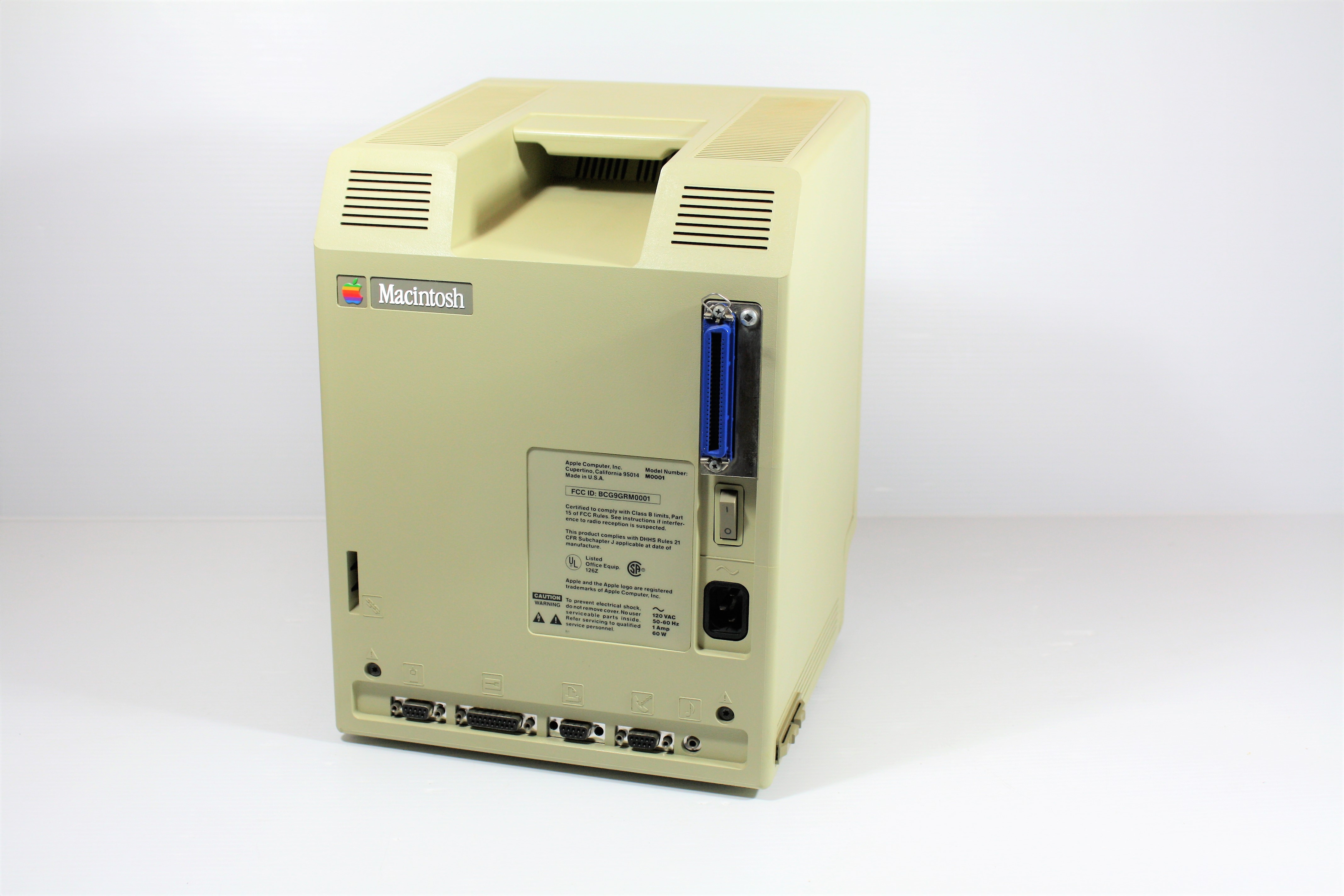 Apple Macintosh 128k upgraded with SCSI and extra memory