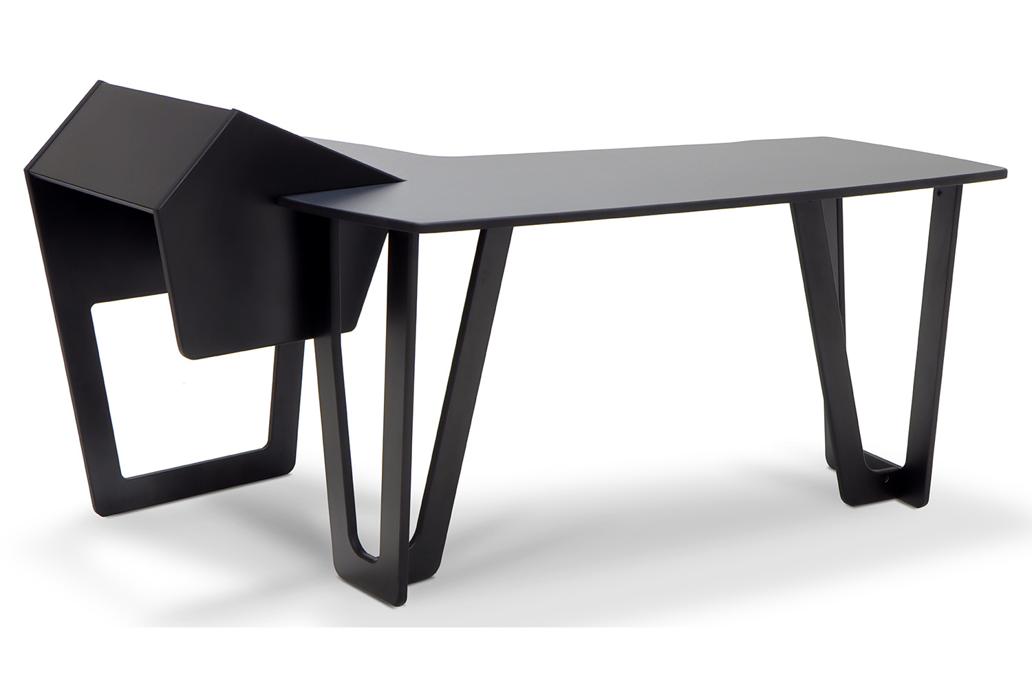 Argosy AIRE Edit Workstation Desk with Right 8RU Rack - Hautelink