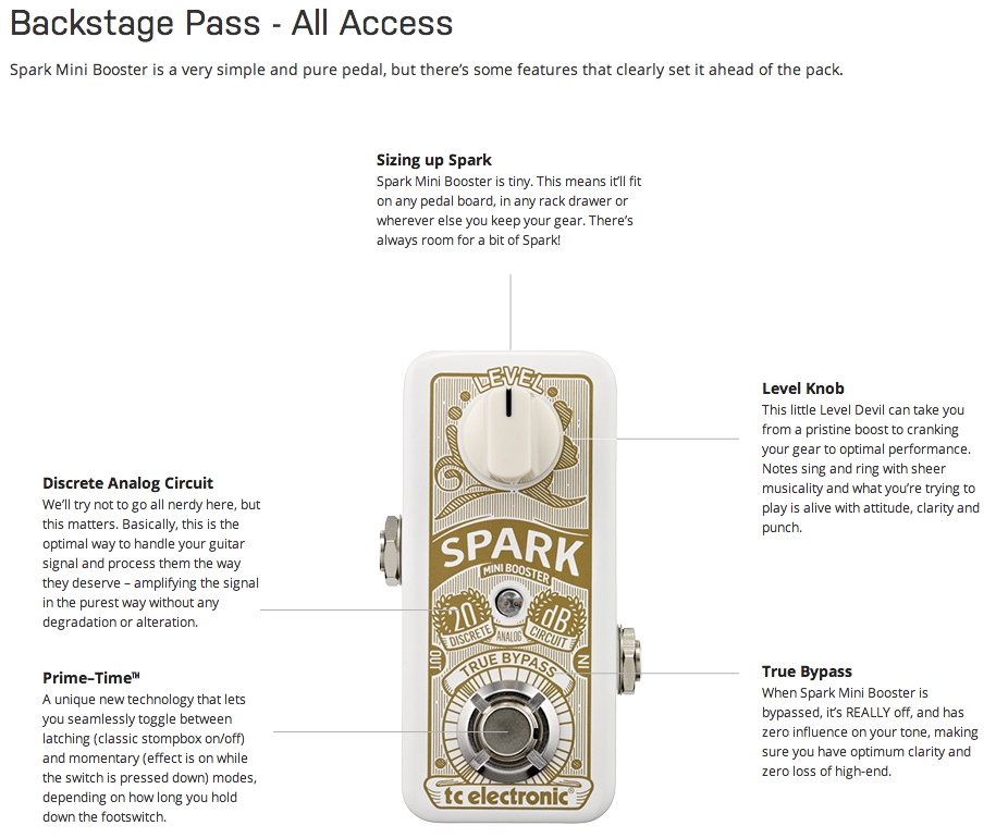 TC Electronic Spark Mini Booster - Vintage King