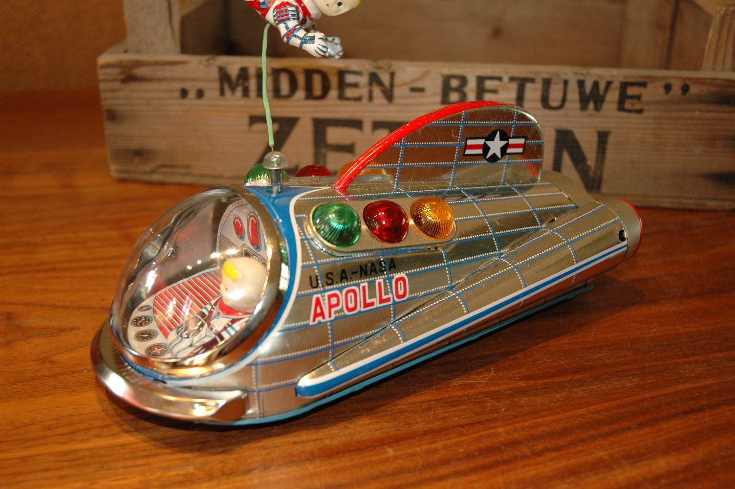 昭和30年代】昔のマスダヤ ブリキ U.S.A.-NASA APOLLO箱無し Yahoo