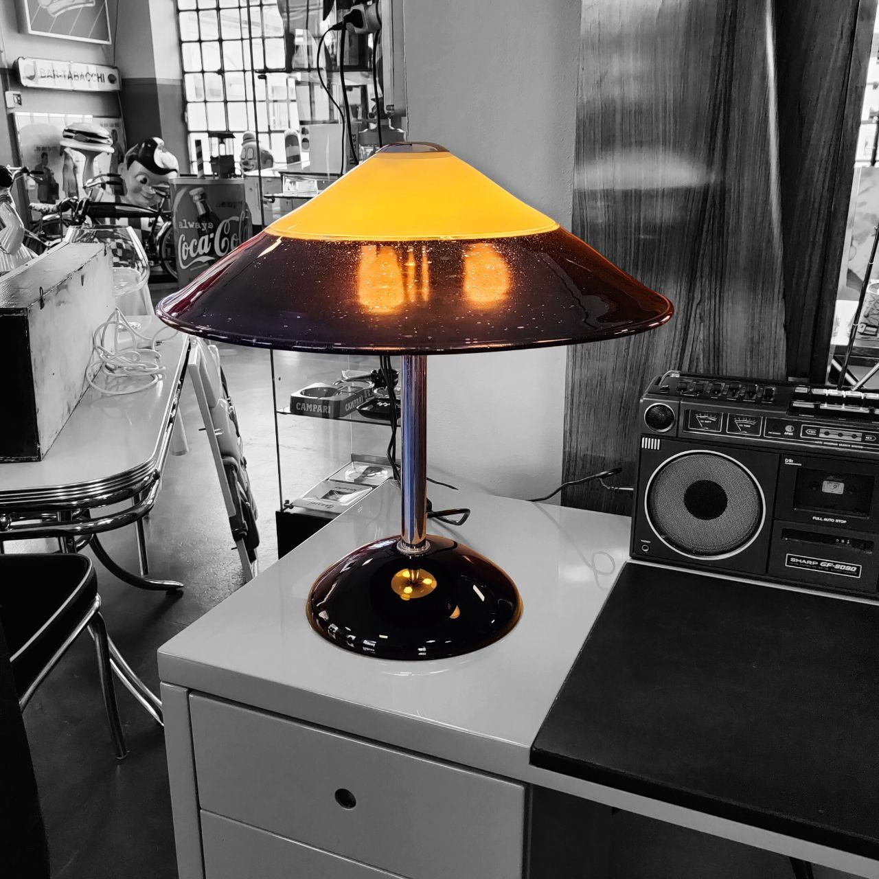 Table Lamp - Barbini Murano | 1980s – VintageWorldMilano