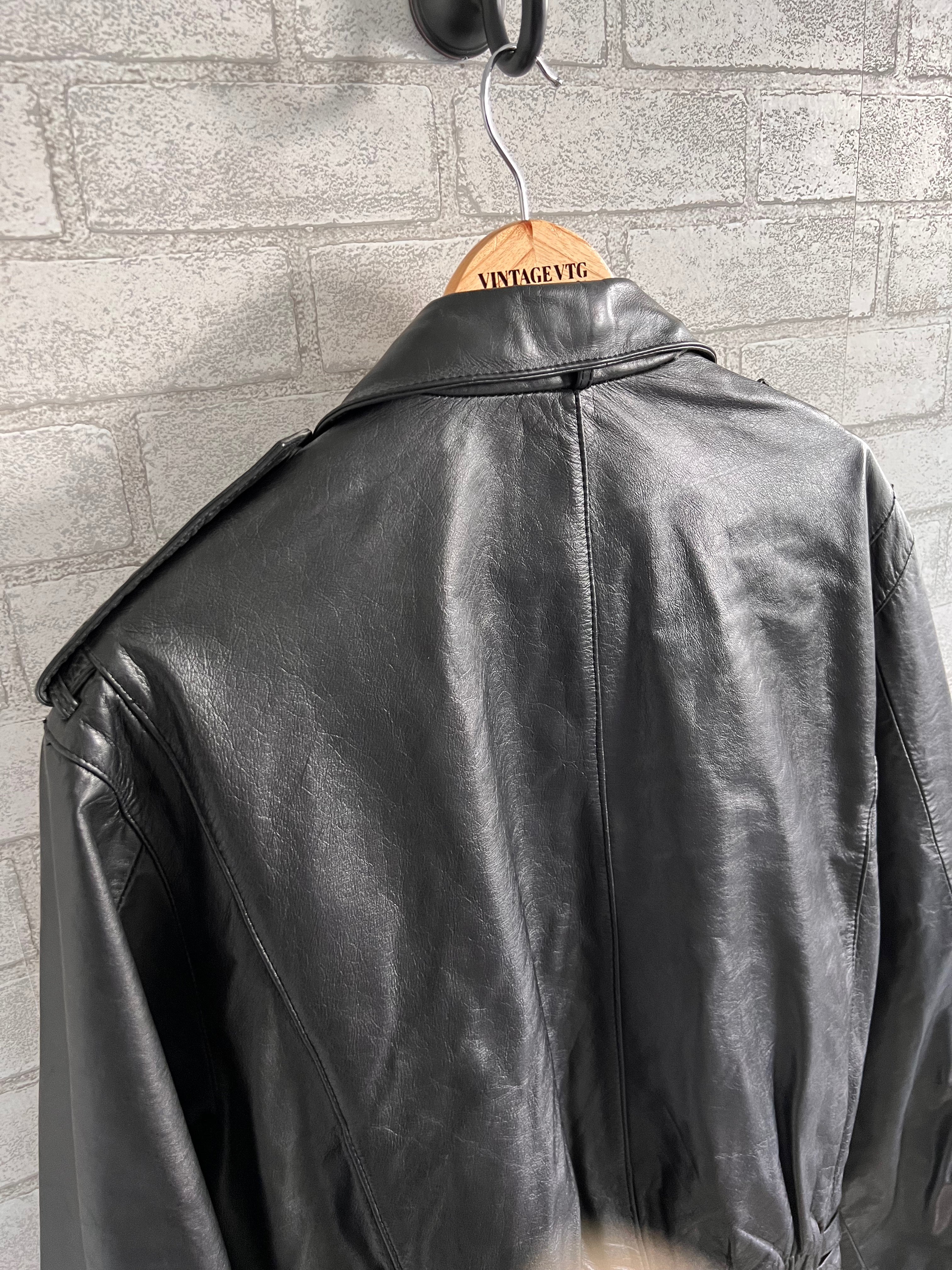 Vintage 80s Members Only Black Leather Jacket. – Vintage VTG