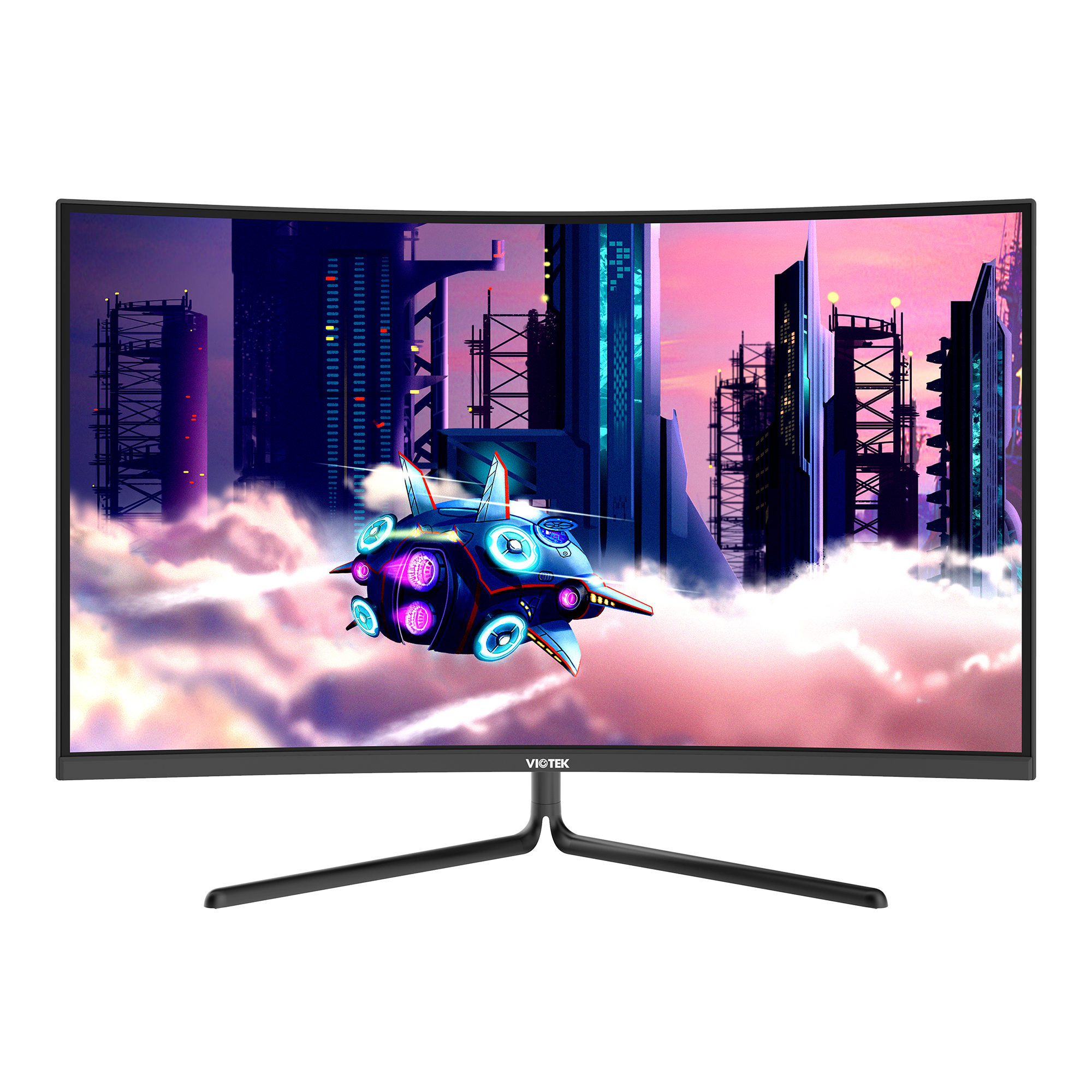 VIOTEK GNV32DB 32-Inch Curved Gaming Monitor, 144Hz WQHD 2560 x