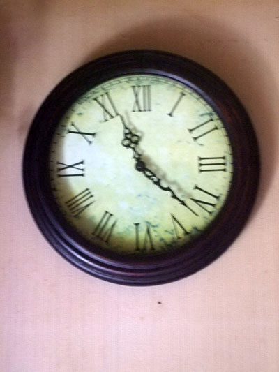 Antique style古物風英字壁掛け時計 - 淑女雑貨Toe Cocotte