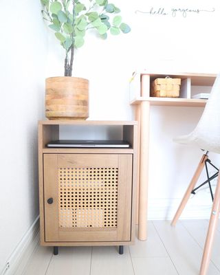 ラタン調サイドテーブル サイドチェスト | 【公式】LOWYA(ロウヤ) 家具