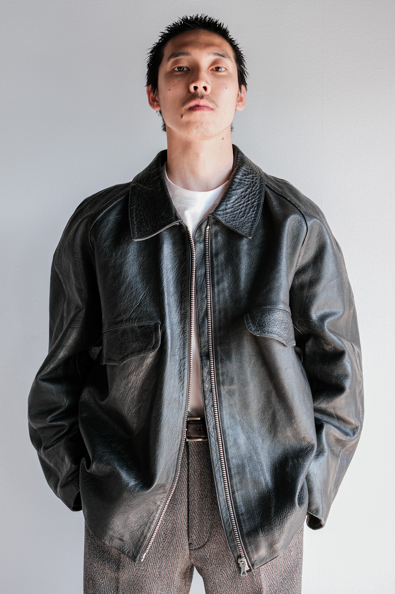 激レア！ ソロイスト モーターサイクルジャケット レザー motorcycle