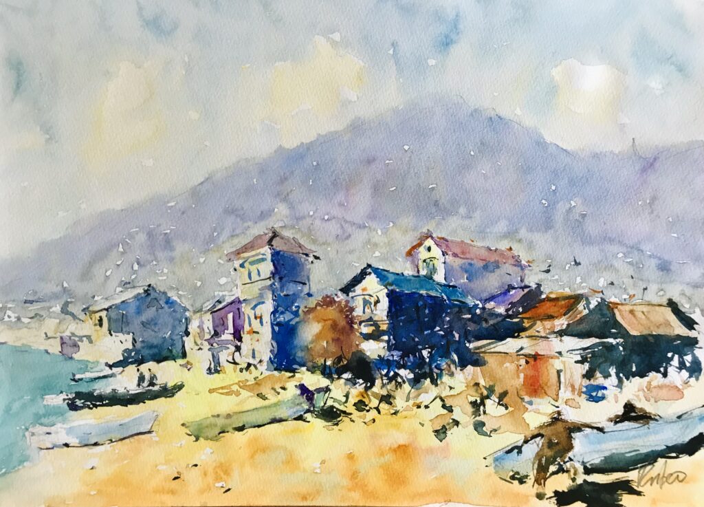 M6 額なし▪️油彩画 原画▪️ヨーロッパ画家ヴィタリエ・ズブコ