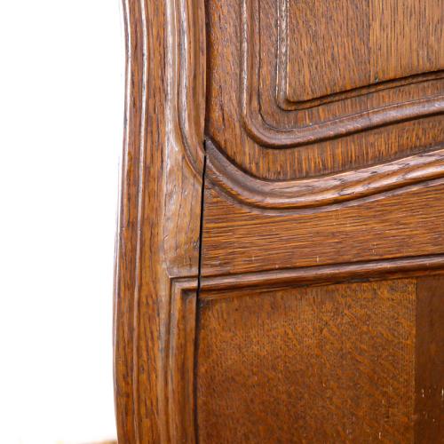 フレンチアンティーク ベッドフレーム オーク材 v_60373a