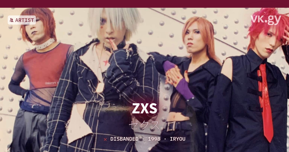 ZXS profile | ゼクスプロフィール | vkgy (ブイケージ)