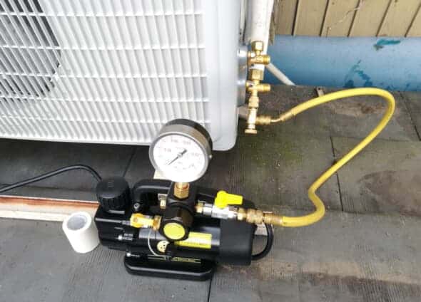 ナショナル 簡易真空ポンプ タスコ バキュームゲージ エアコン 移設