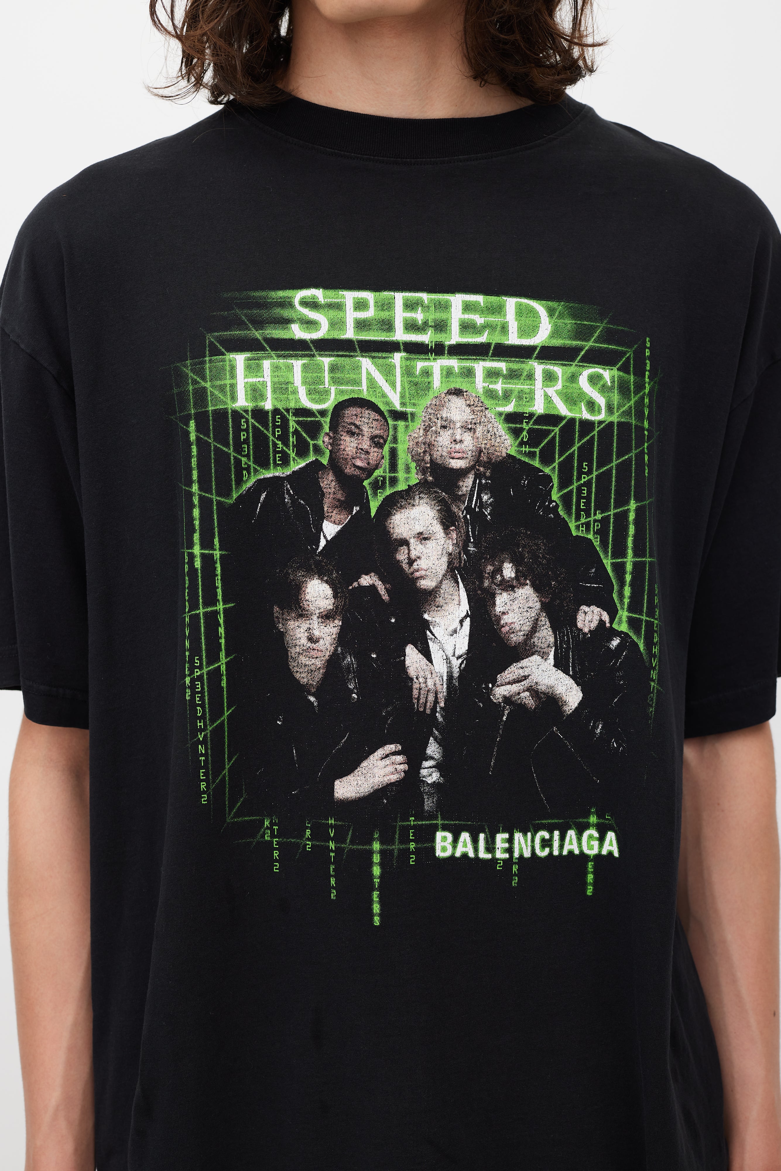 Balenciaga // Black & Multicolour Speedhunters T-Shirt – VSP