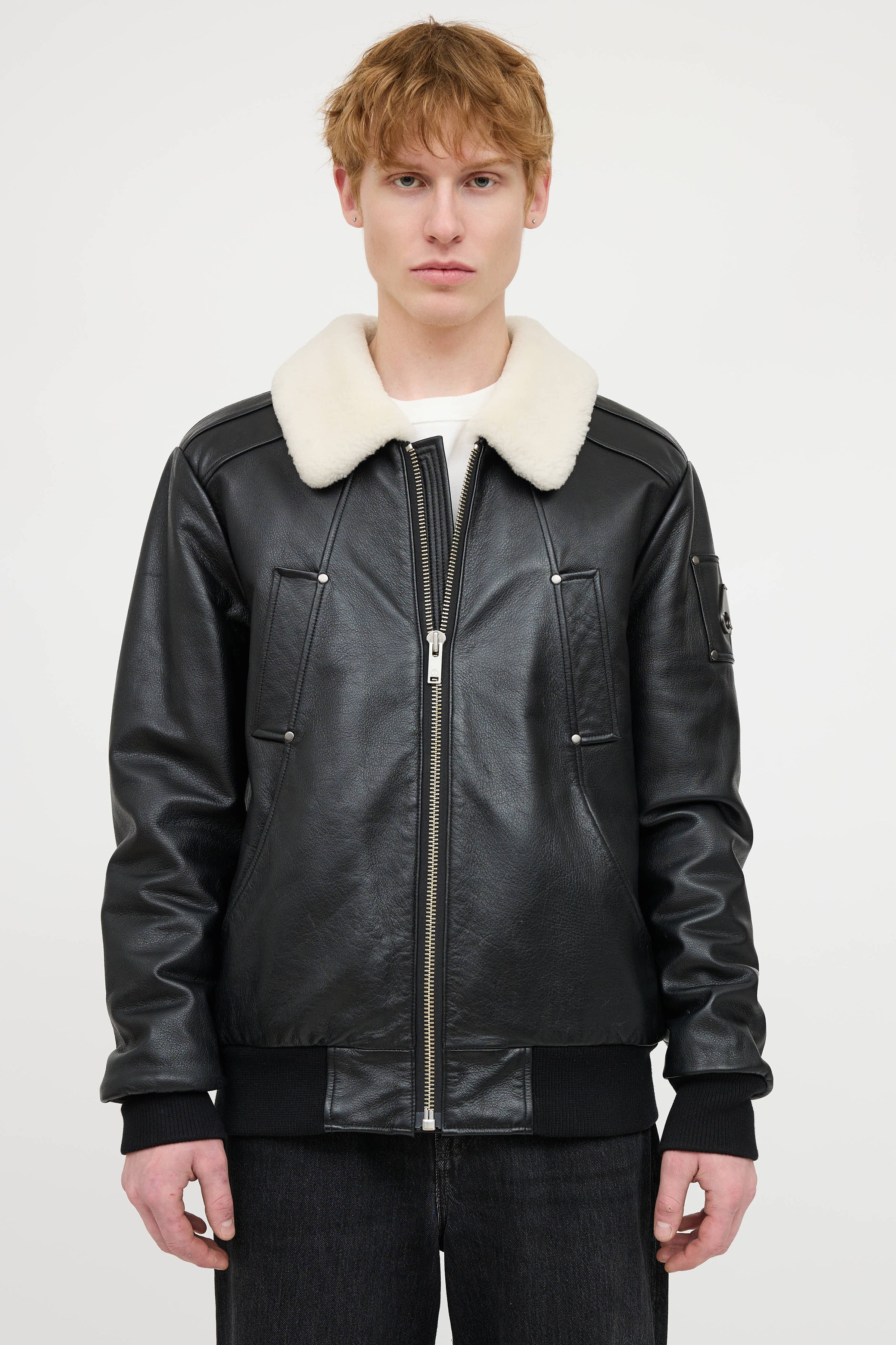 Moose Knuckles // Leather Shearling Jacket – VSP Consignment