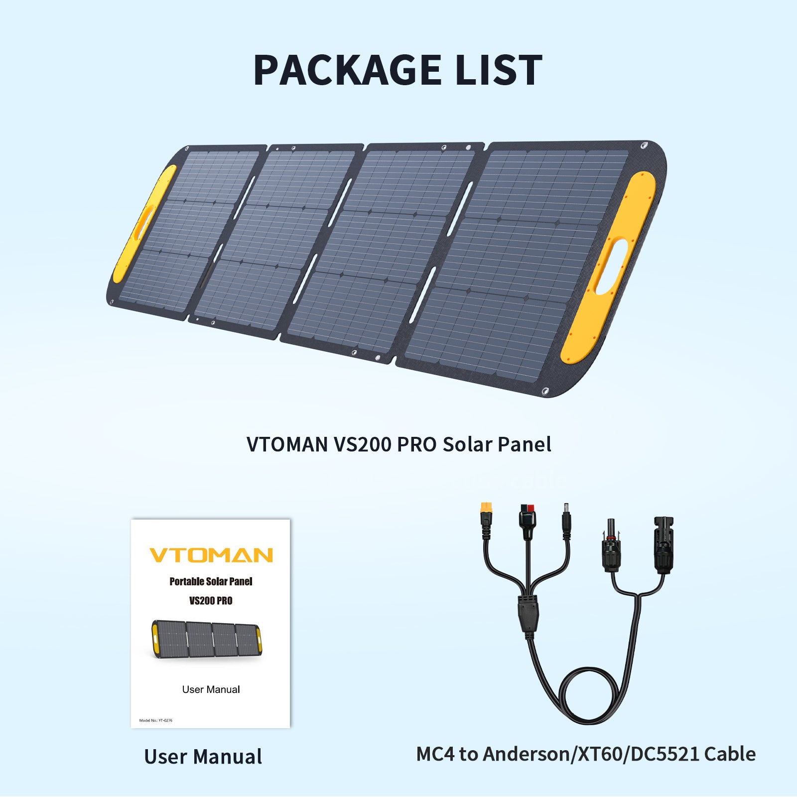 48v Solar Panel | 200 Watt Portable Solar Panel | Vtoman – VTOMAN