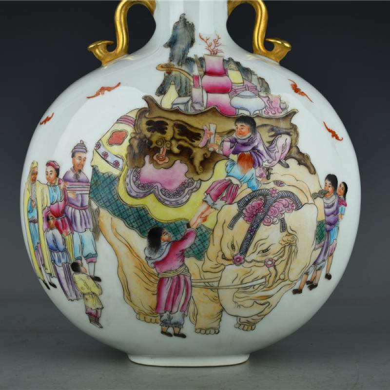 粉彩 十駿犬圖 大清乾隆年製 款 十客 中国古玩 中国美術 旧家蔵出 A823