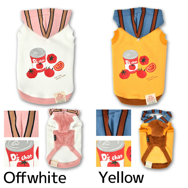 トマト缶柄パーカ XS/S/M/L/XL/XXL/DXS/DS/DM/DL/FBS/FBM/FBL D's Chat