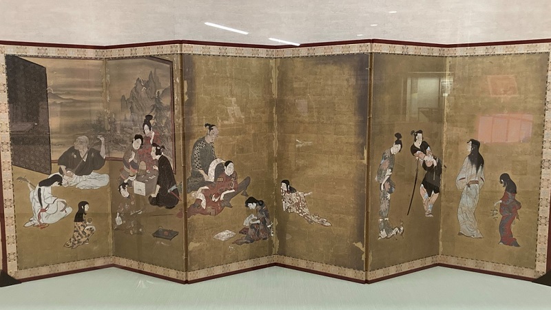 2344国宝 彦根屏風 ミュージアムグッズ 雛屏風 ミニ屏風 日本歴史