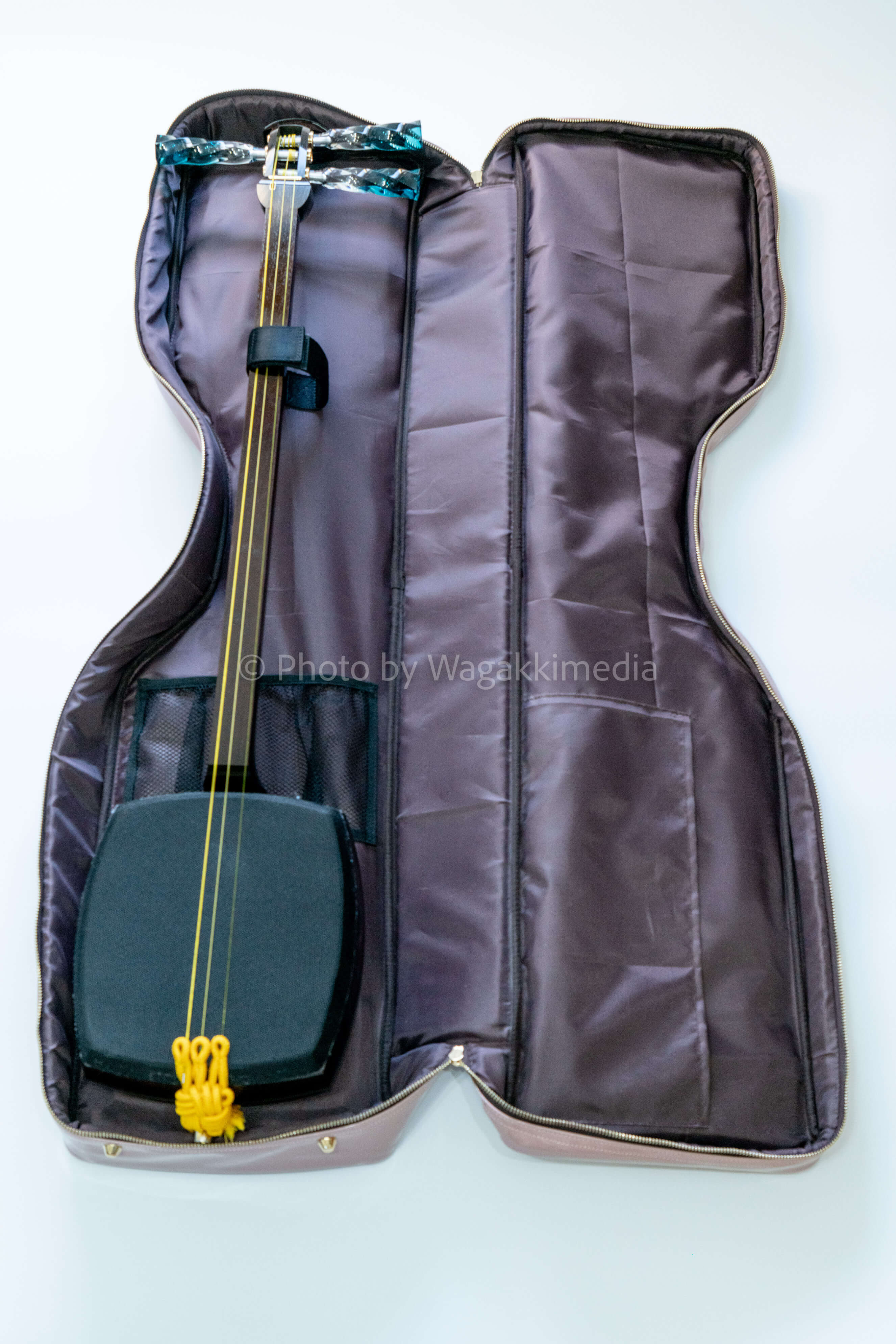 弦楽器 三味線 ハードケース付 調子笛、弦など付属（S1-2）