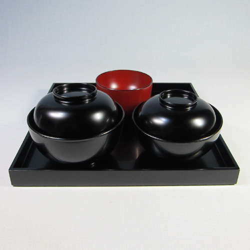 現状品】輪島塗 漆器 黒 足付き膳 御膳 金彩 松 18客 レトロ 割烹屋