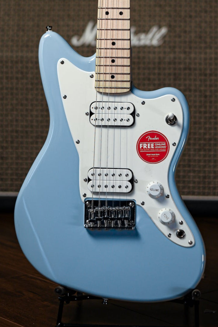 Squier Jazzmaster HH Mini Electric Guitar - Daphne Blue – Walt