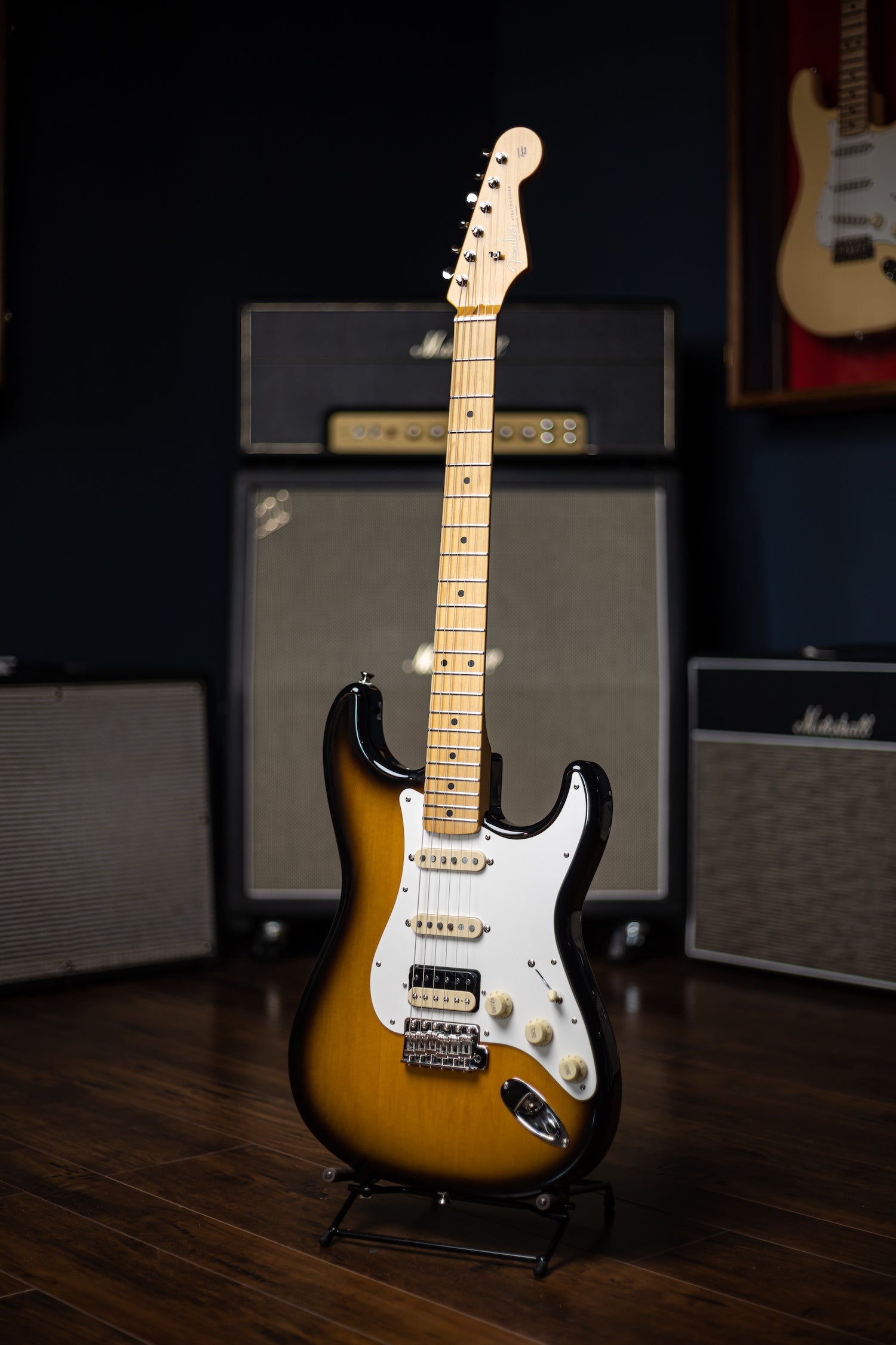 Fender JV Modified 50s Stratocaster HSS Electric Guitar - 2 Tone