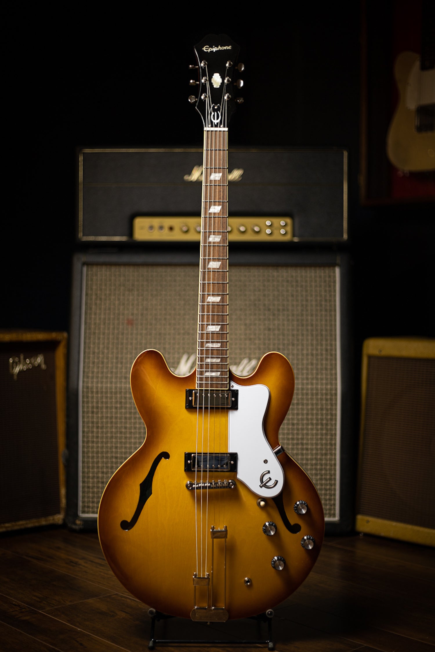 Epiphone Riviera Electric Guitar - Royal Tan – Walt Grace Vintage