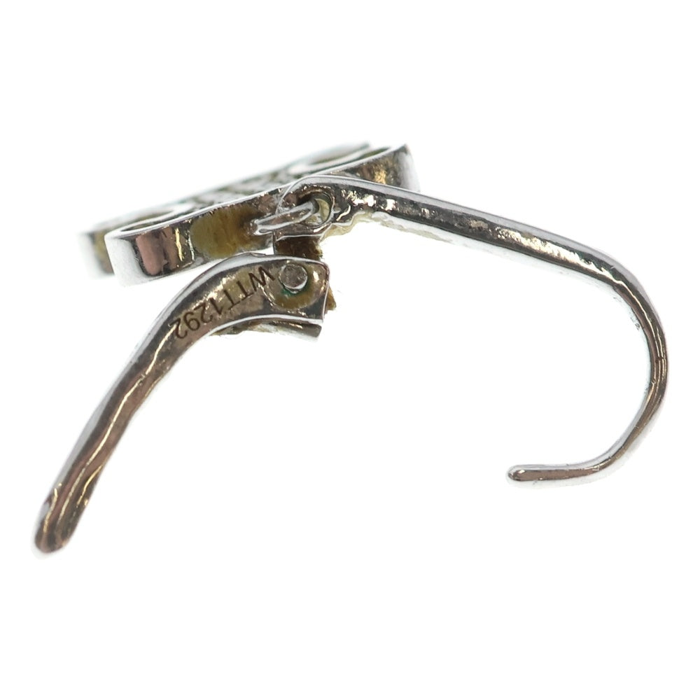 CELINE(セリーヌ) トリオンフ ラインストーン ピアス シルバー レディース