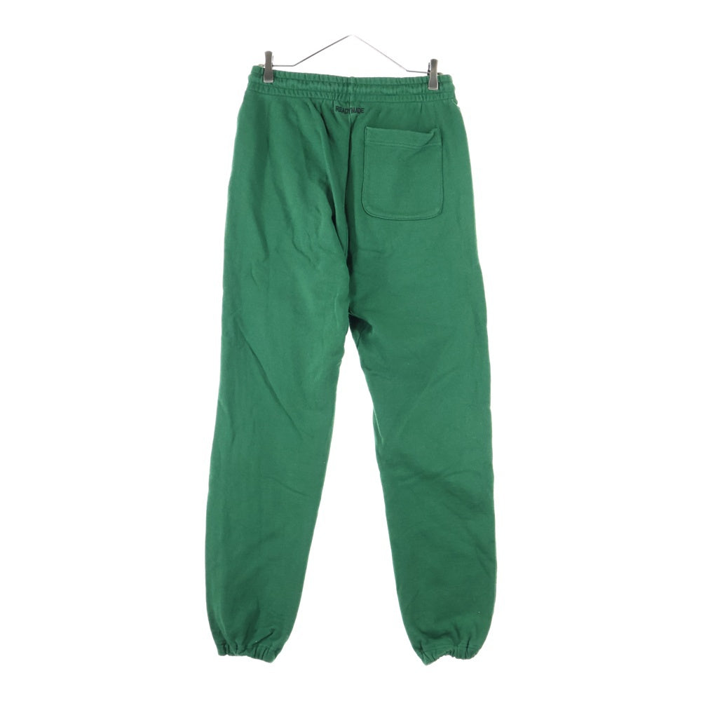 READY MADE(レディメイド) 22AW RM SWEAT PANTS/GREEN ロゴプリント