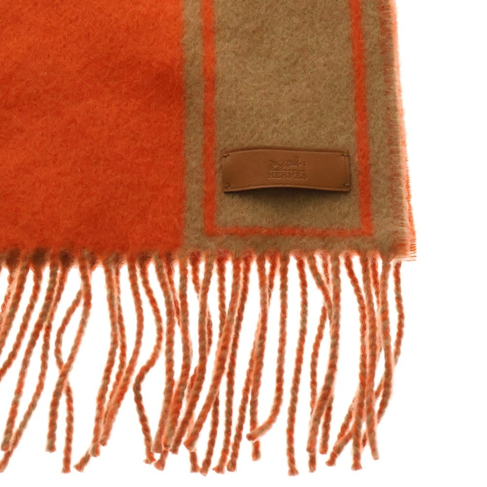 HERMES(エルメス) クレ・ドゥ・H ロゴ カシミヤ レザーロゴパッチ