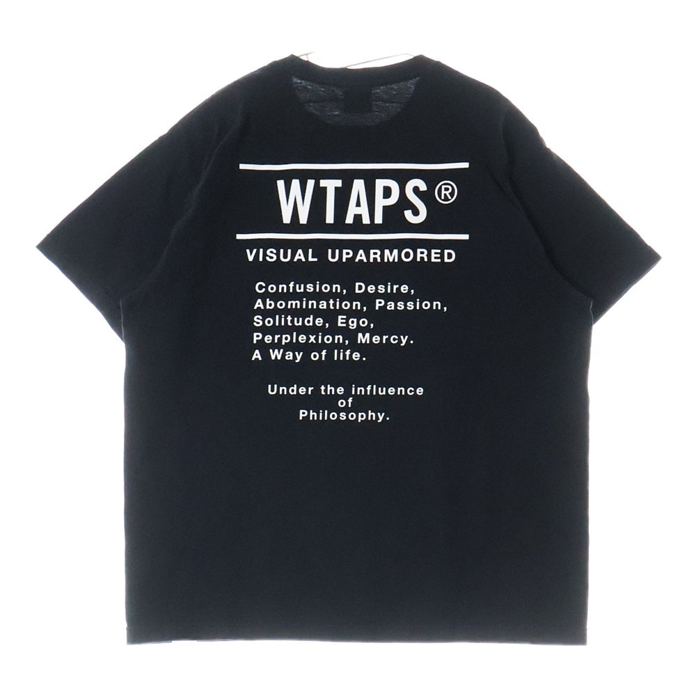 WTAPS(ダブルタップス) 25SS CONTAINING TEE バックロゴ Tシャツ ブラック