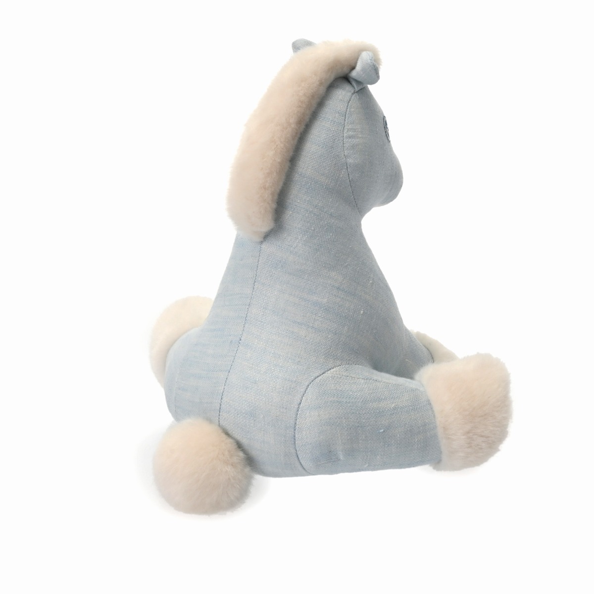 エルメス ベビー エルミー ブルー リネン100%/ポリエステル100% ユニ