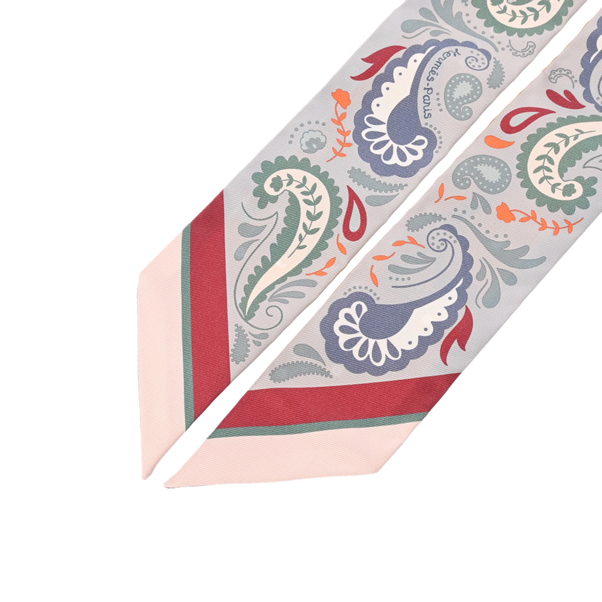 エルメス ツイリー GUEPARDS BANDANA イエロー/ブルー 064179S シルク