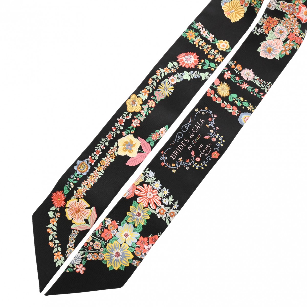 エルメス ツイリー BRIDES DE GALA EN FLEURS マルチカラー シルク100