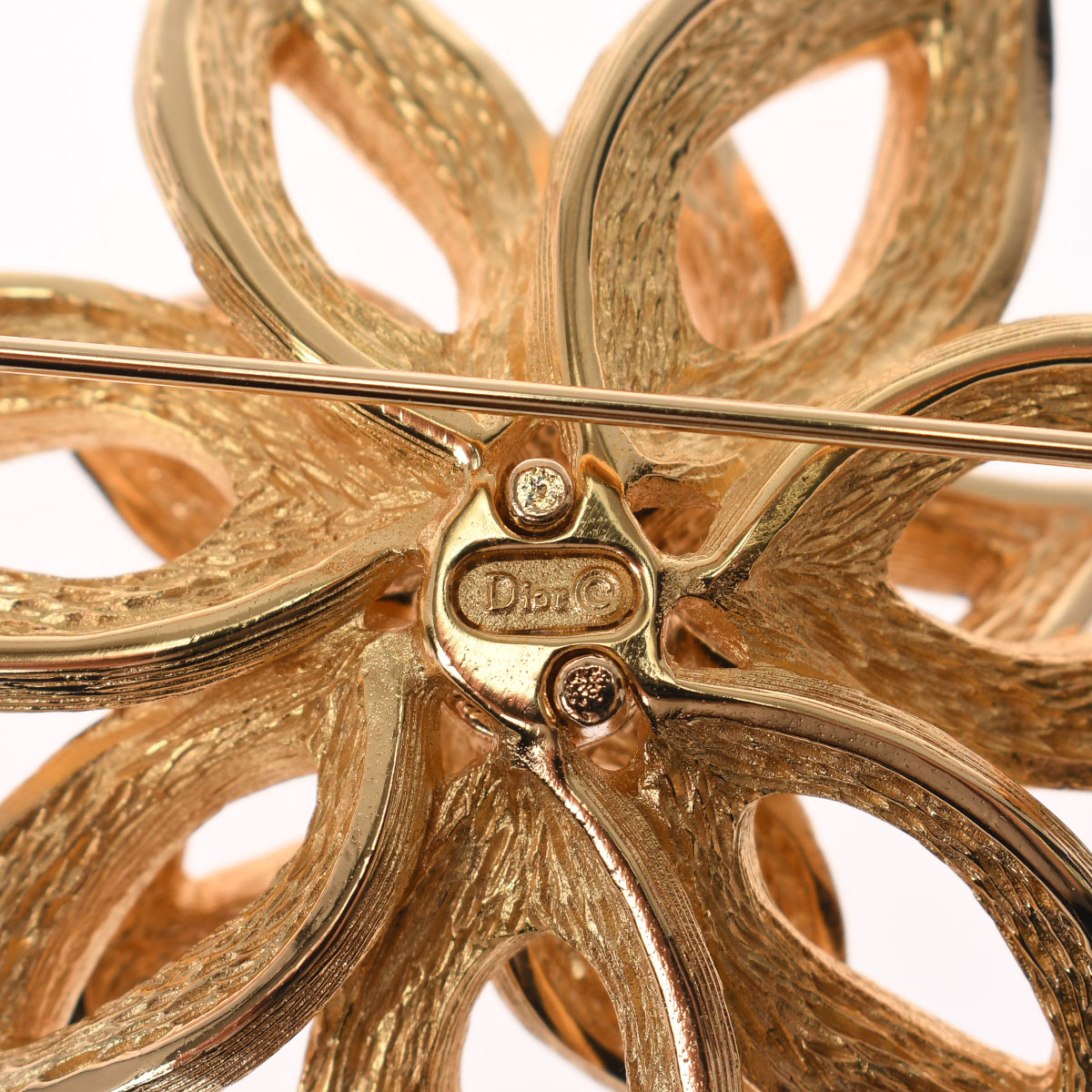 極美品】ディオール キャットモチーフ シルバー ラインストーン