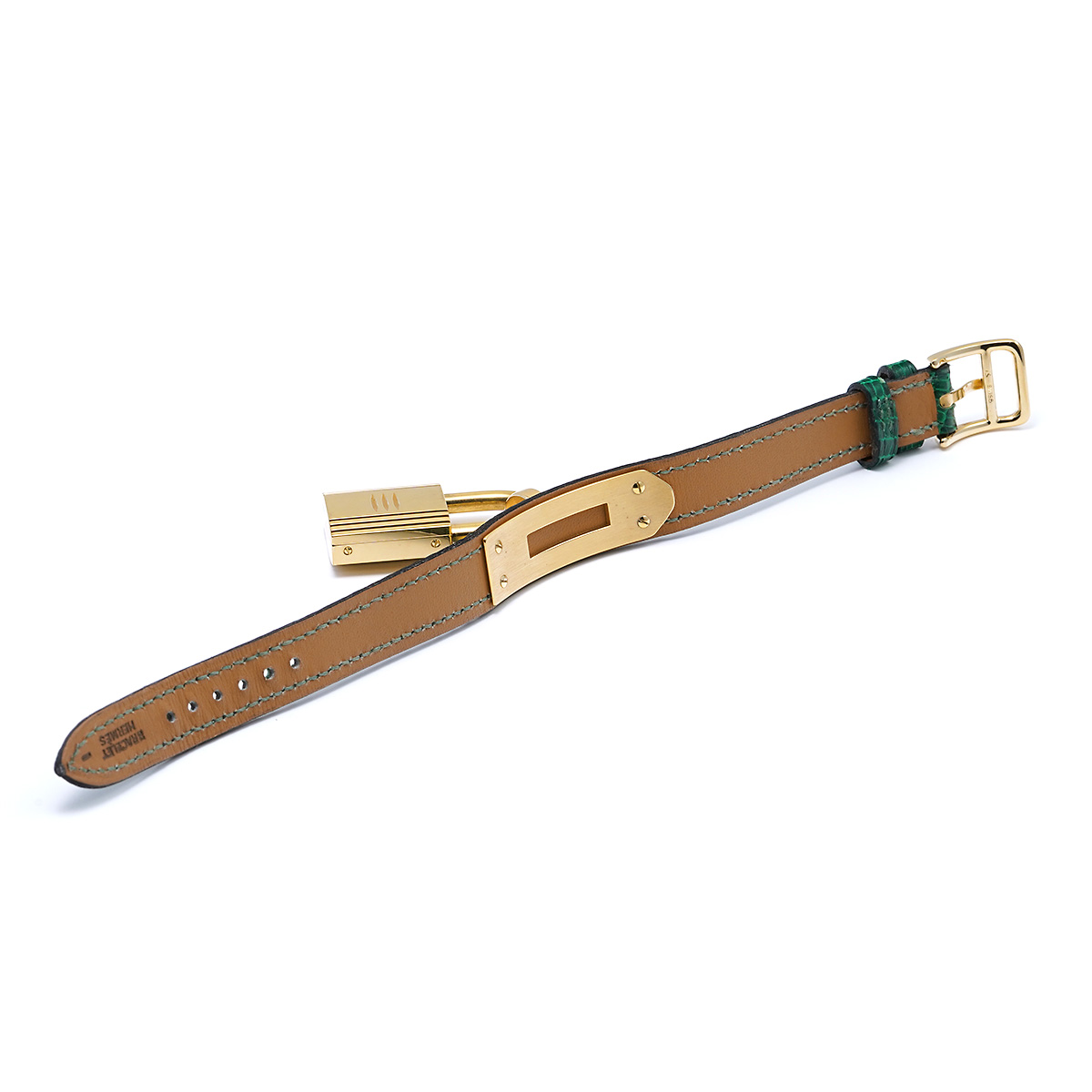 エルメス ケリーウォッチ KE1.210 グリーン レディース 時計 【中古