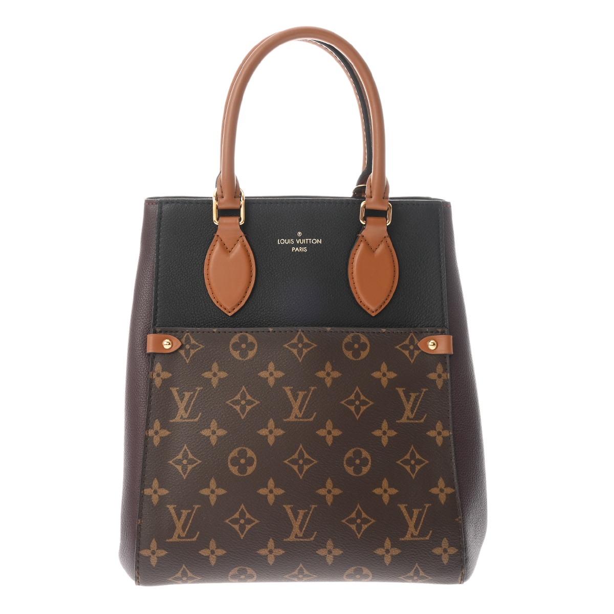 ルイ ヴィトン モノグラム フォールド トート MM 2WAY ノワール/ワイン