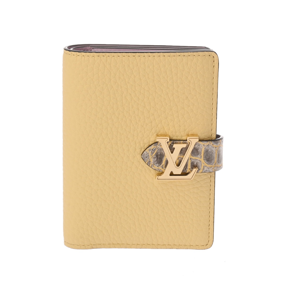 ルイ ヴィトン LV ヴェルティカル ウォレット コンパクト イエロー