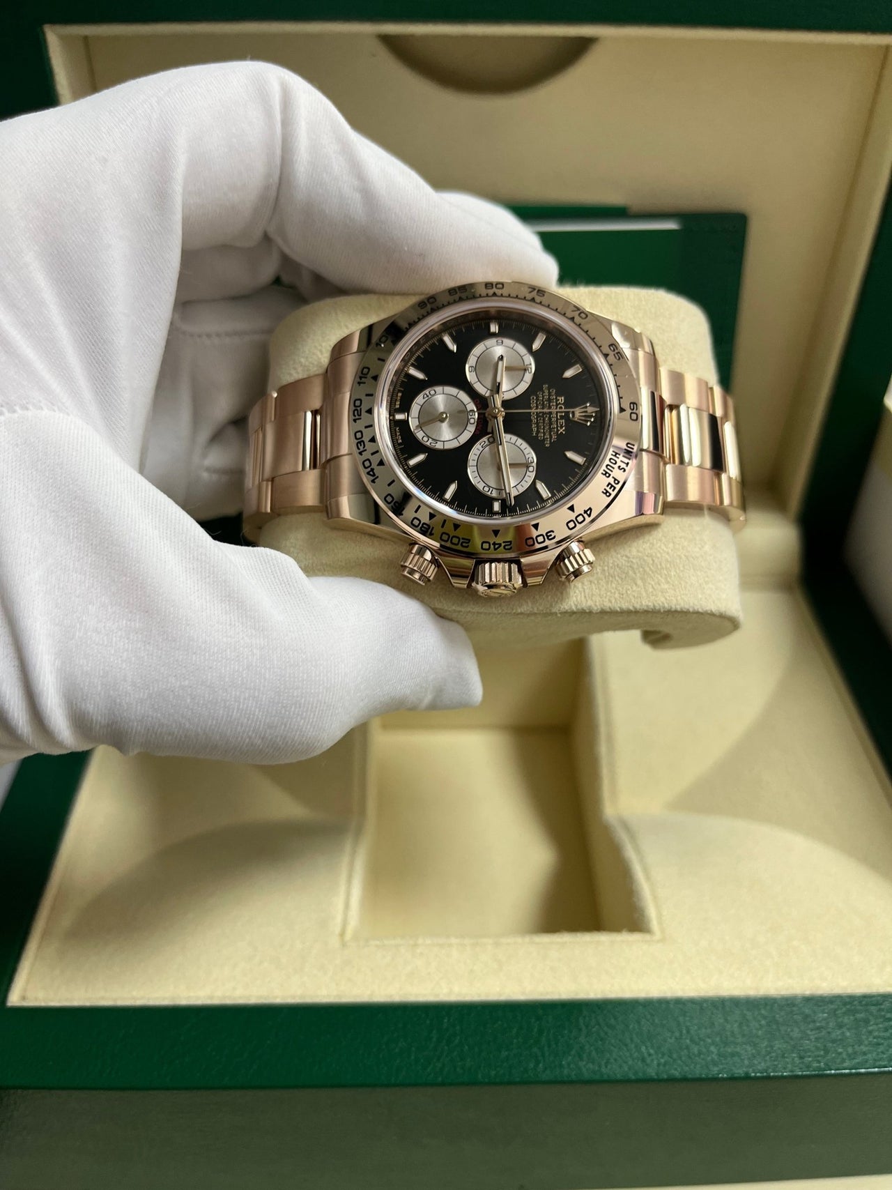 Rolex Daytona Black And Sundust Index Dial Oyster Bracelet 126505