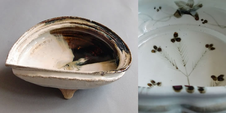 唐津焼 岡本作礼 黄唐津ぐい呑 唐津焼 岡本作礼 黄唐津ぐい呑 【岡本作